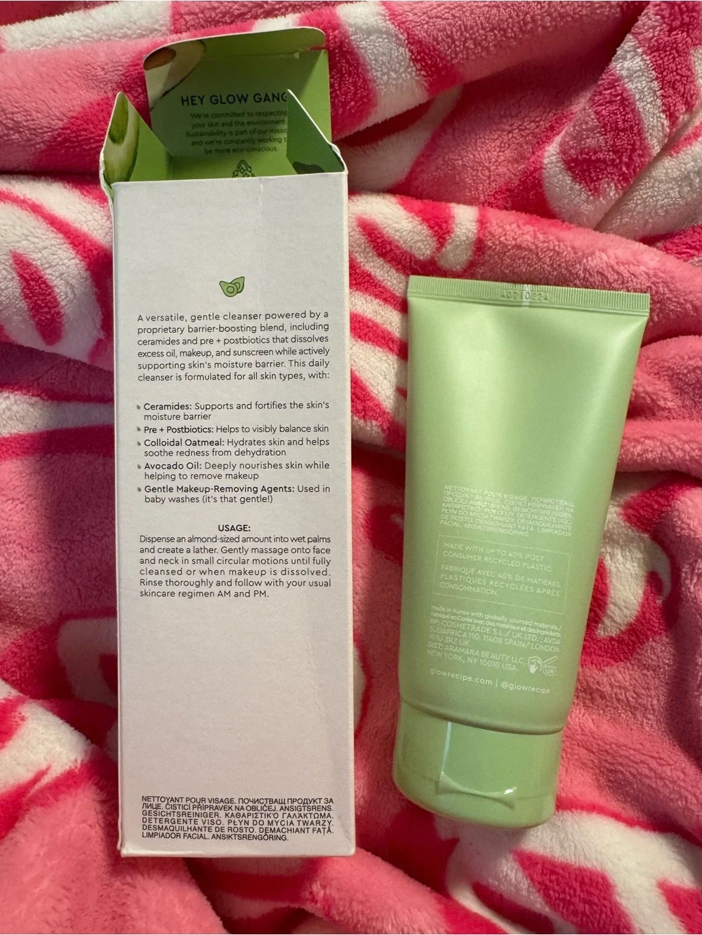 Glow Recipe Avocado Ceramide Moisture Barrier Cleanser - Full size New & Sealed